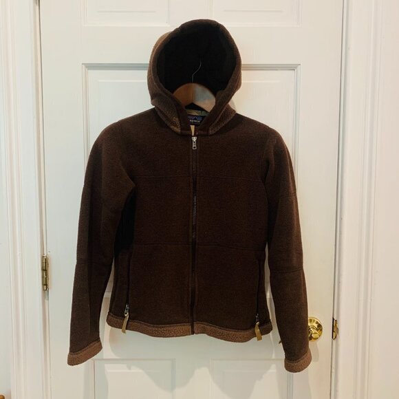 Patagonia Jackets & Blazers - Patagonia Synchilla Women's Size XS Brown Full Zip Hooded Fleece Outdoor Jacket
